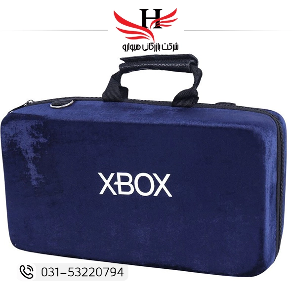 کیف کنسول XBOX Series S مخملی | کیف حمل و محافظ ایکس باکس سری اس برای نگهداری کنسول، دسته و لوازم جانبی
